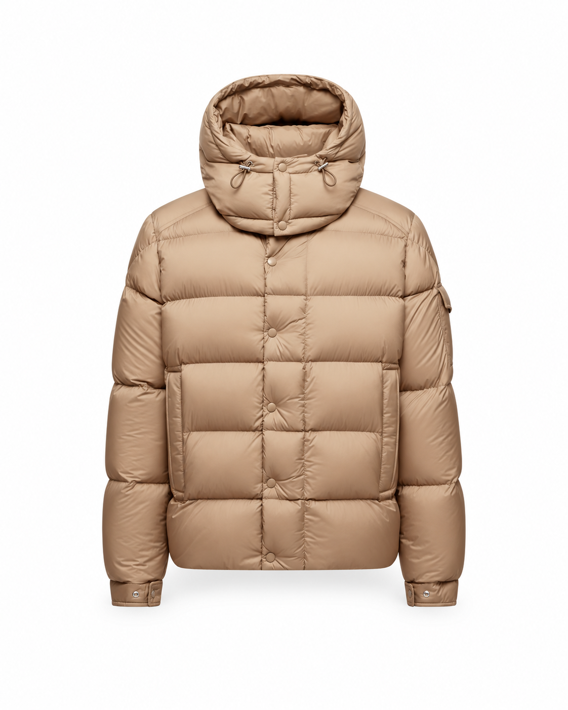 Moncler Verzere Jas - Licht Bruin — witte productfoto — ROVARO foto 1 d083034564f4b3fe