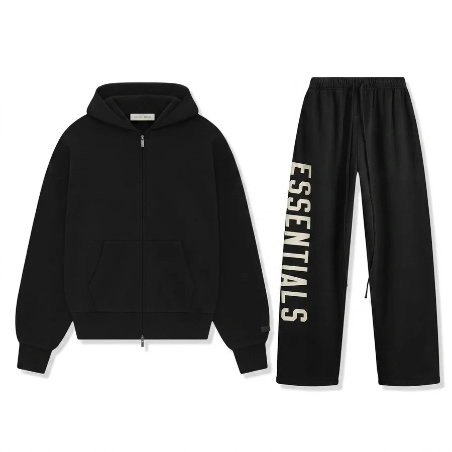 Fear of god essentials zip up tracks suit