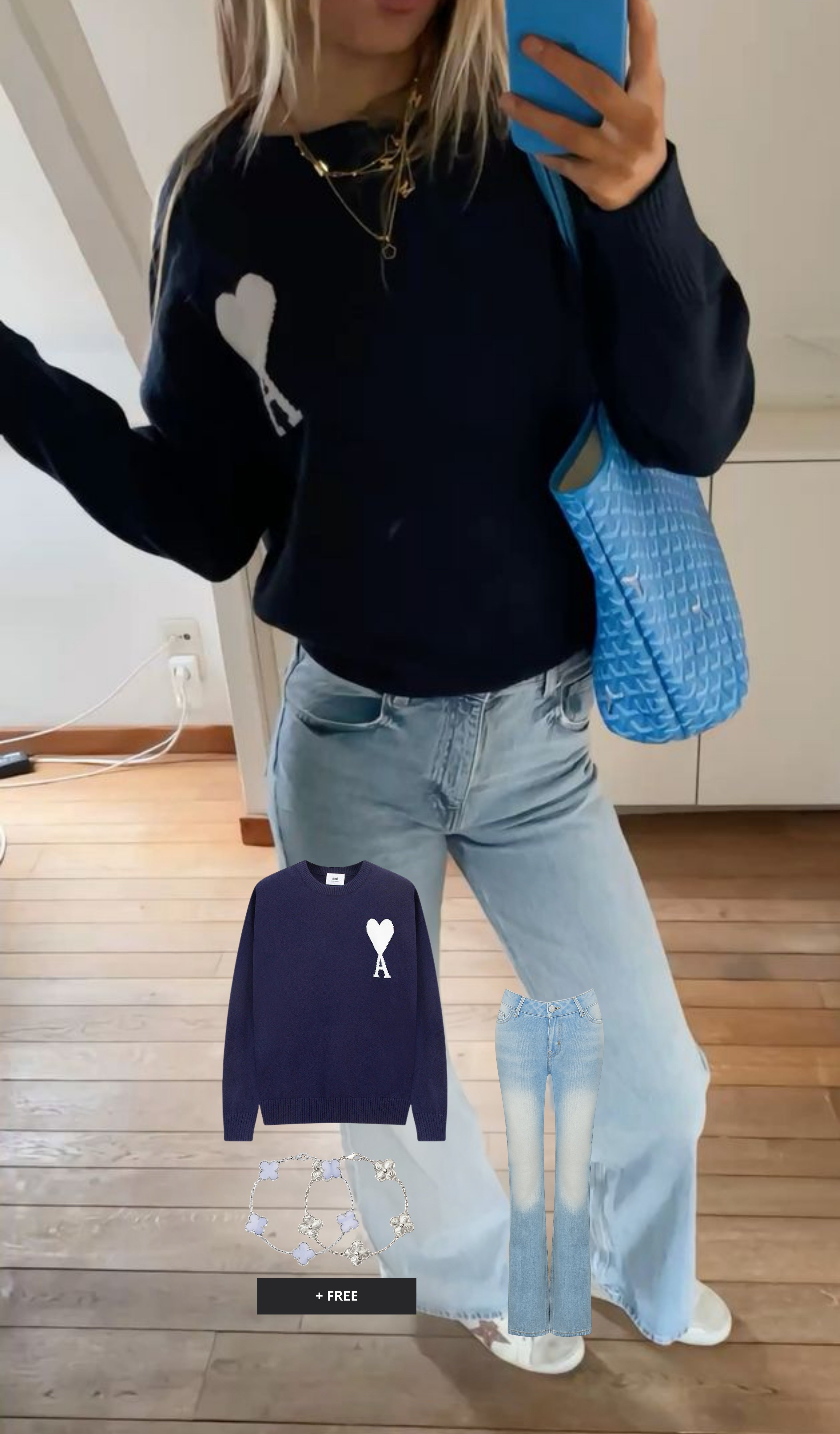 Blue Whisper – ROVARO Outfit