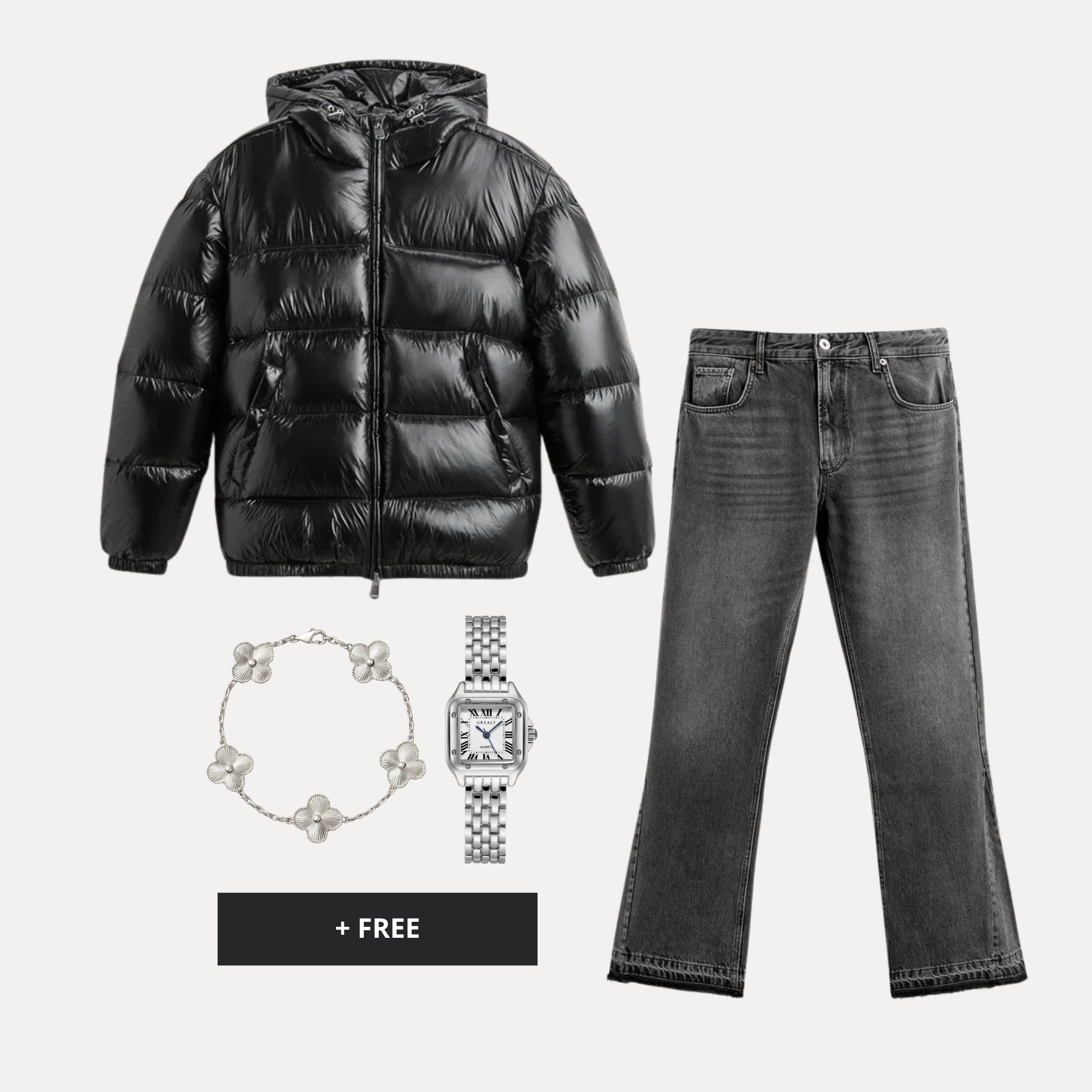 Monochrome Night – ROVARO Outfit
