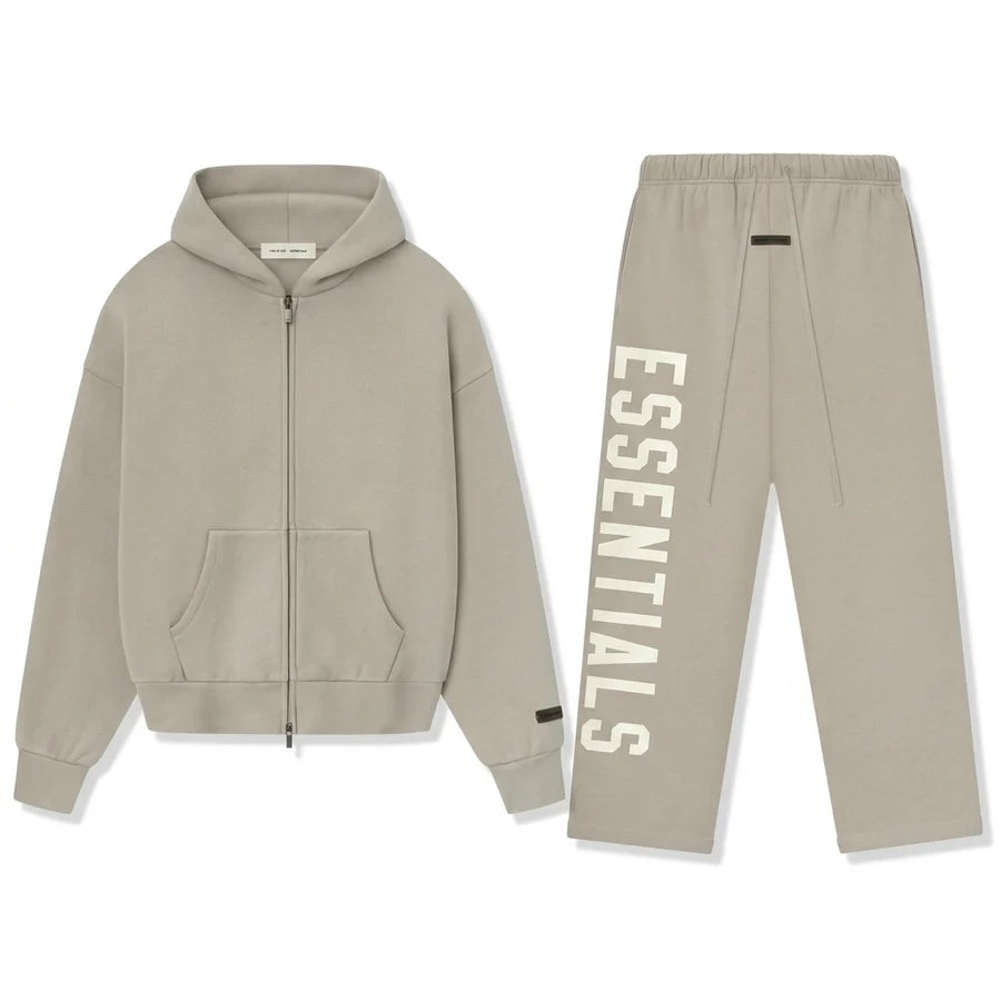 Fear of god essentials zip up tracks suit