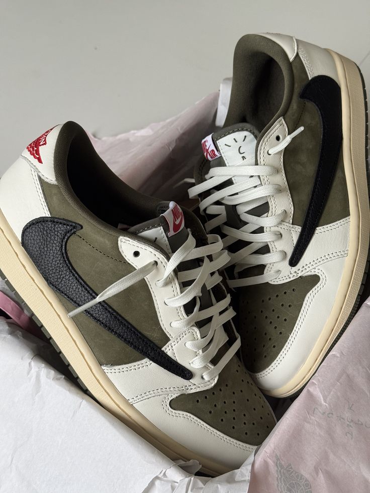 White sneakers in a shoe box