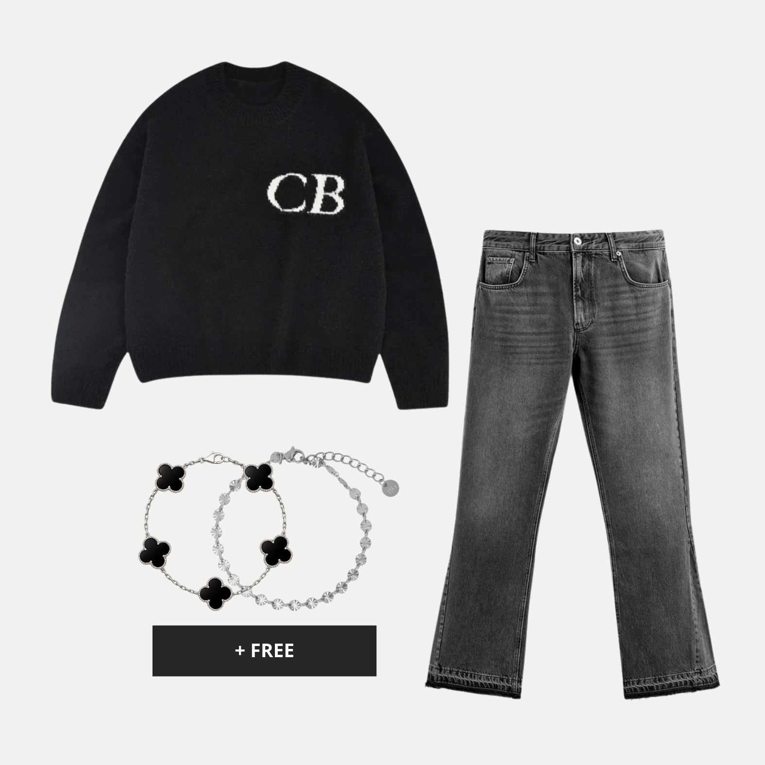 CB Knit Sweater Zwart