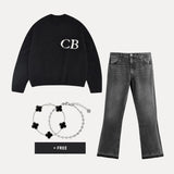 CB Knit Sweater Zwart