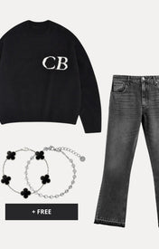 CB Knit Sweater Zwart