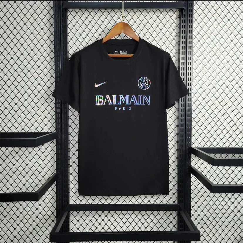 PSG Paris Saint-Germain "Balmain" Black Limited Jersey