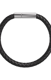 Blaze - Bracelet Leather Black/Silver