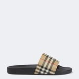 Burberry Slippers - Zwart/Beige