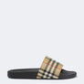 Burberry Slippers - Black/Beige