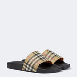 Burberry Slippers - Zwart/Beige