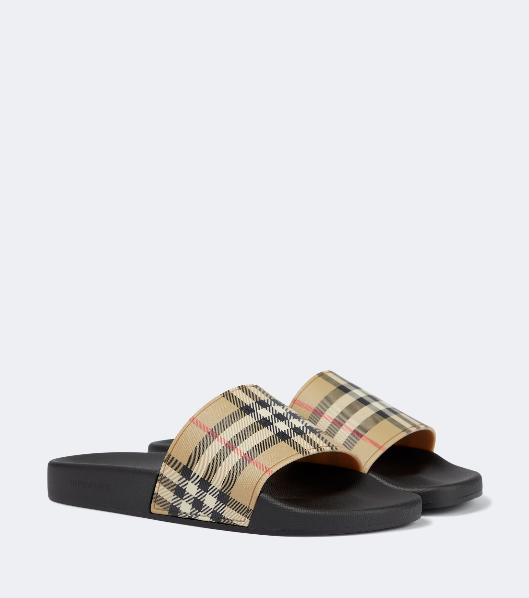 Burberry Slippers - Zwart/Beige