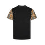 Burberry Check Sleeve T-Shirt - Zwart/Wit - Zwart