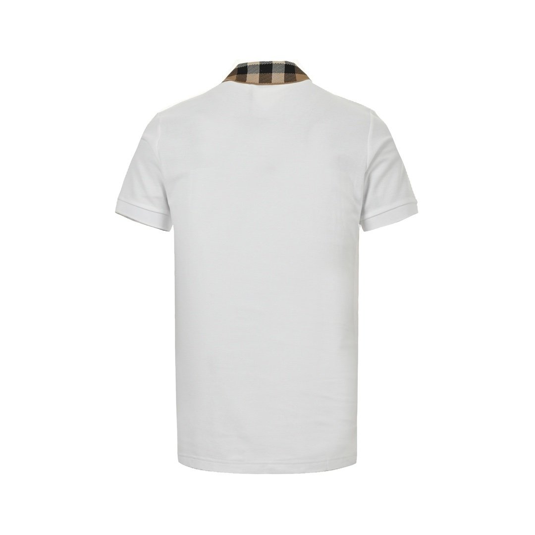 Burberry Cody Check Polo Shirt White
