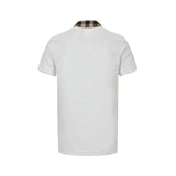 Burberry Cody Check Polo Shirt White