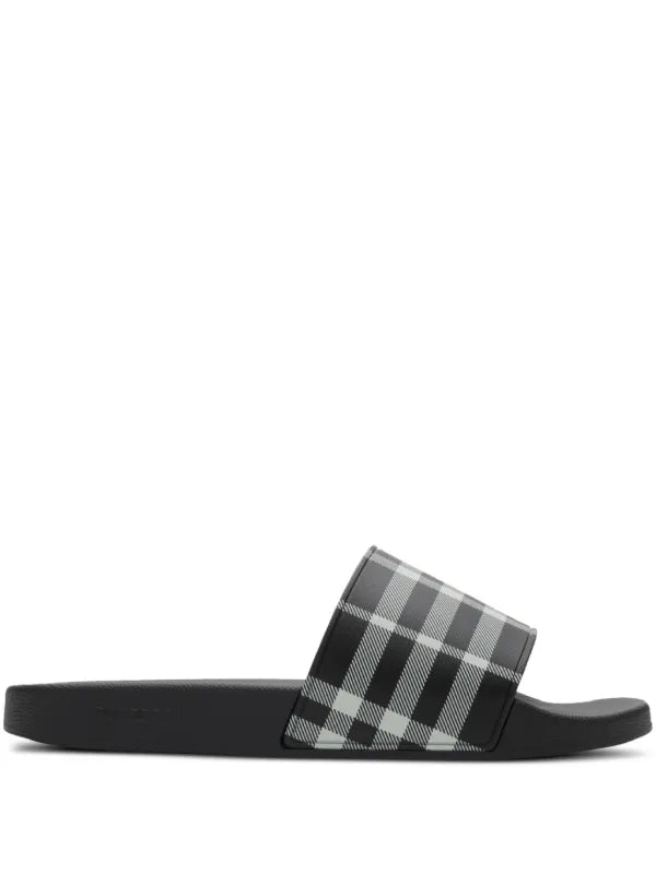 Burberry Slippers - Zwart/Grijs