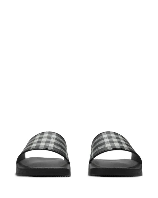Burberry Slippers - Zwart/Grijs