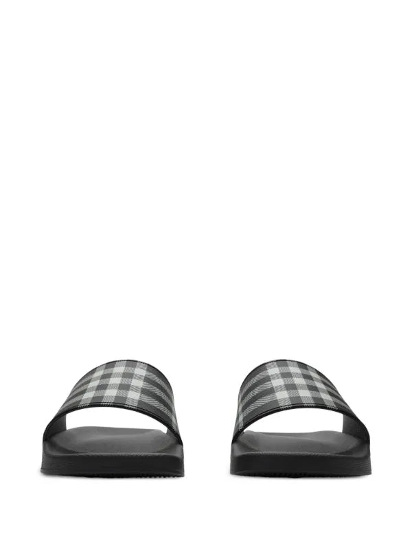 Burberry Slippers - Zwart/Grijs