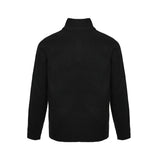 Celine Logo-Embroidered Wool & Cashmere Blend Half Zip Black