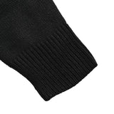 Celine Logo-Embroidered Wool & Cashmere Blend Half Zip Black