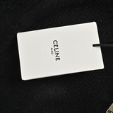 Celine Logo-Embroidered Wool & Cashmere Blend Half Zip Black