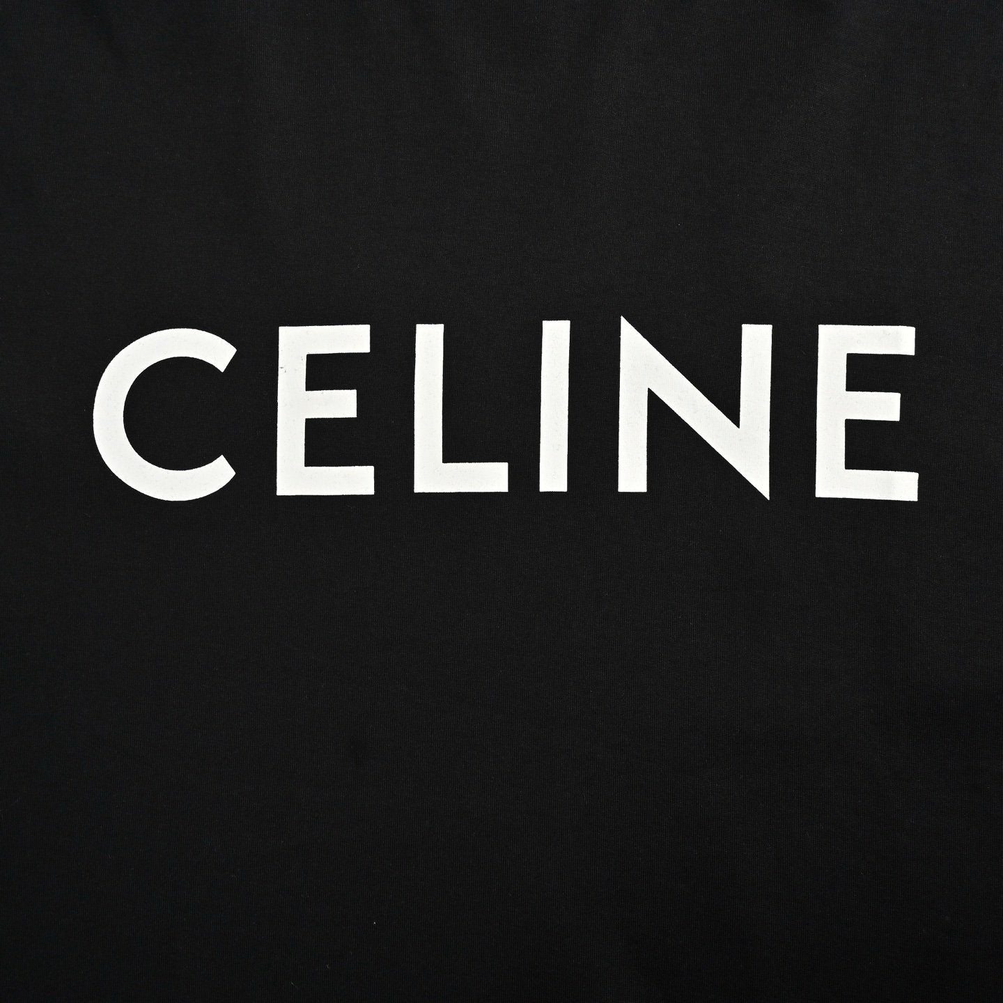 Celine Loose T-Shirt In Cotton Jersey Black