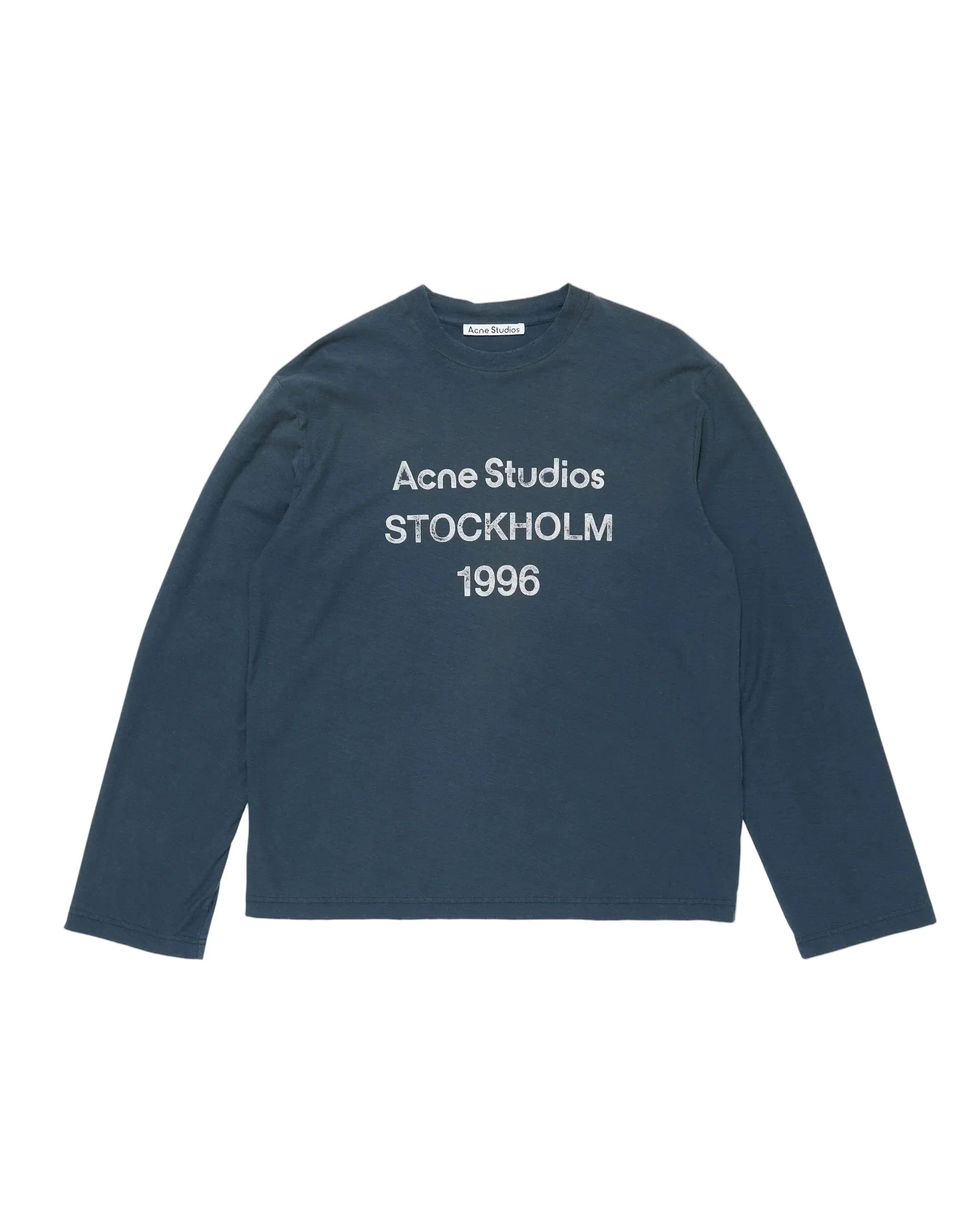 Acne Studios Edden U 1996 Long Sleeve T-Shirt - Donkerblauw - Donkerblauw