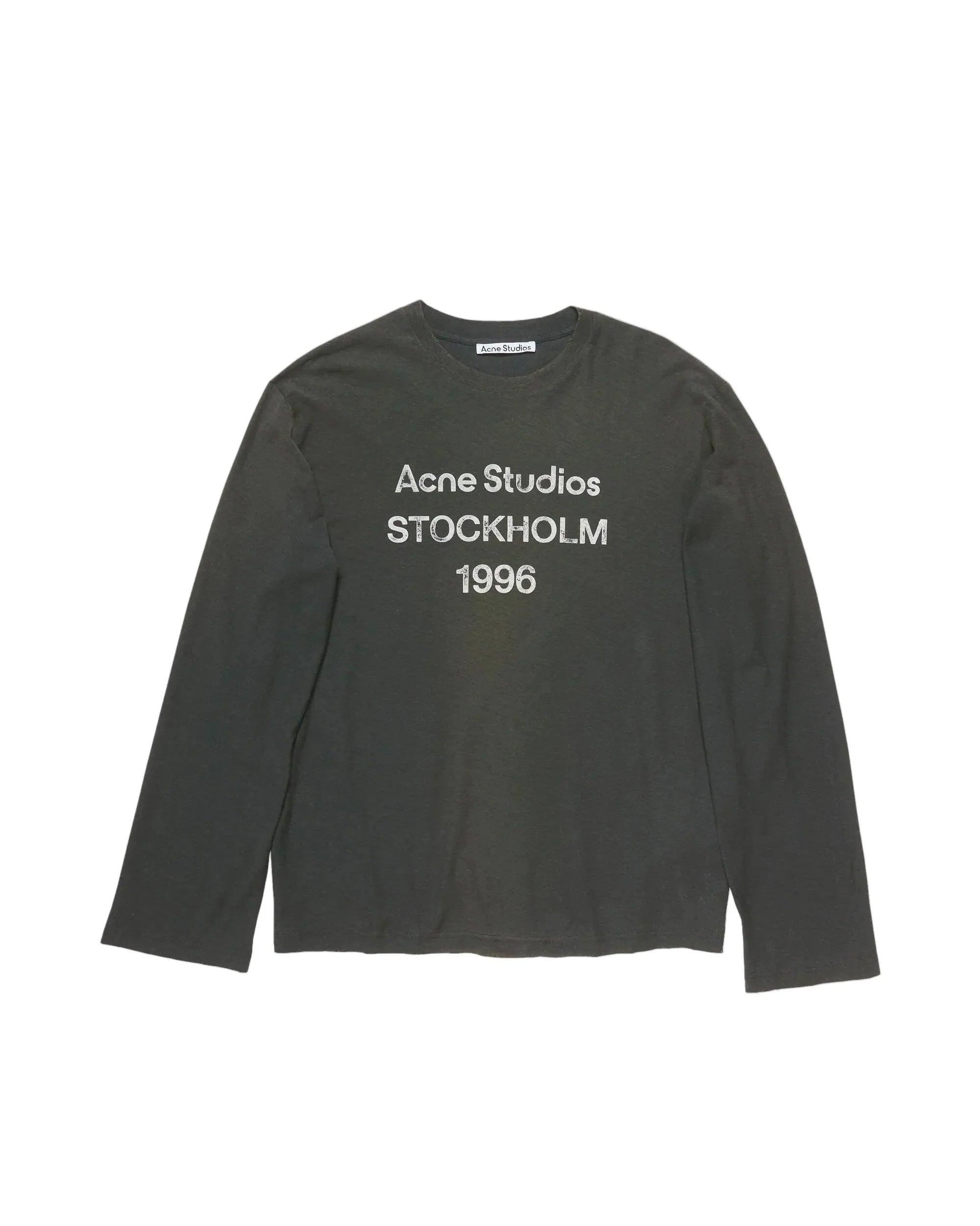 Acne Studios Edden U 1996 Long Sleeve T-Shirt - Zwart - Zwart