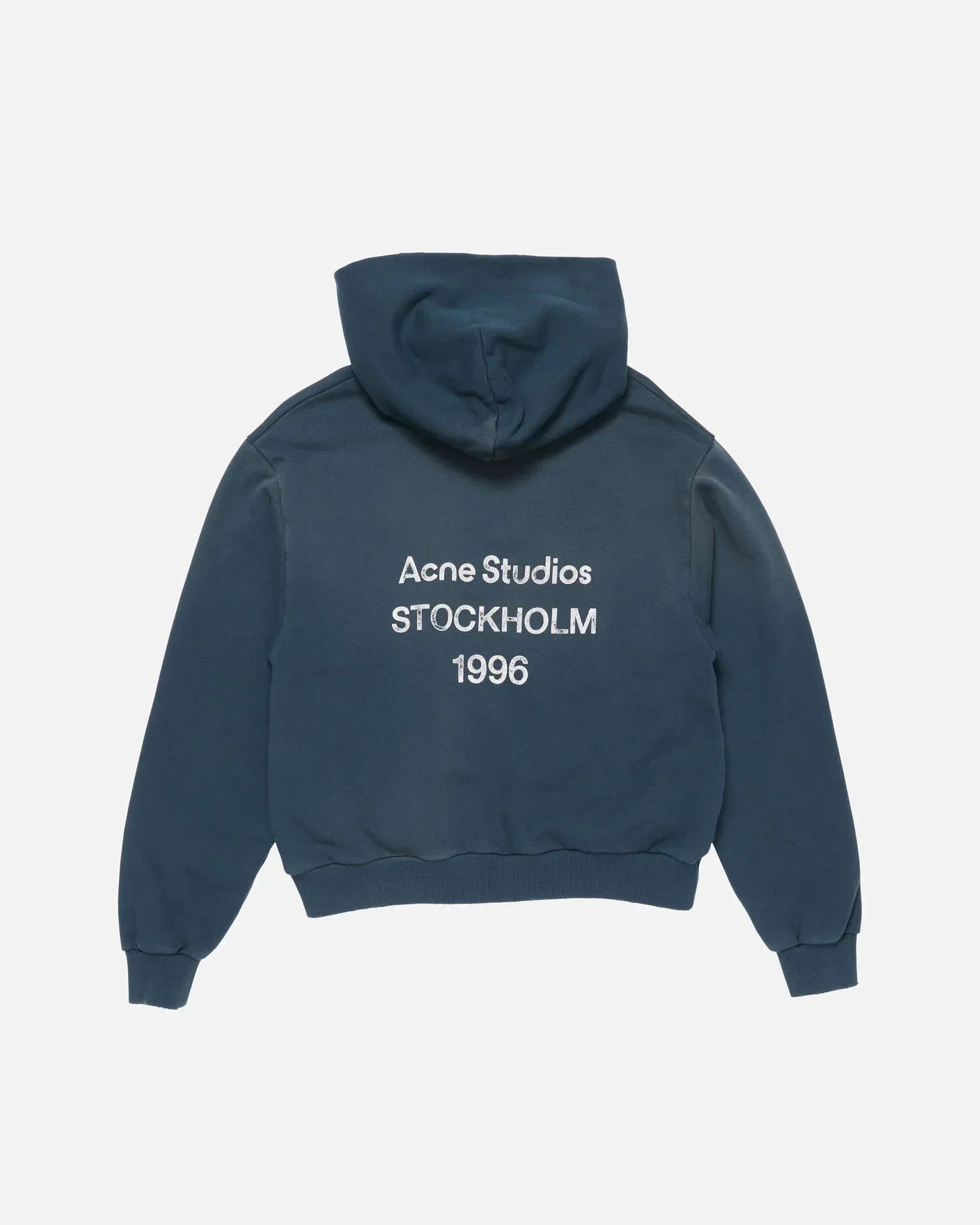 Acne Studios Fleece Logo Hoodie - Blauw - Blauw