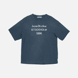 Acne Studios Sprayed Logo T-Shirt - Blauw - Blauw
