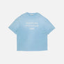 Acne Studios Sprayed Logo T-Shirt - Licht Blauw