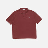 Acne Studios Washed Logo Polo - Bordeaux Rood - Bordeaux Rood