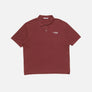 Acne Studios Washed Logo Polo - Bordeaux Rood