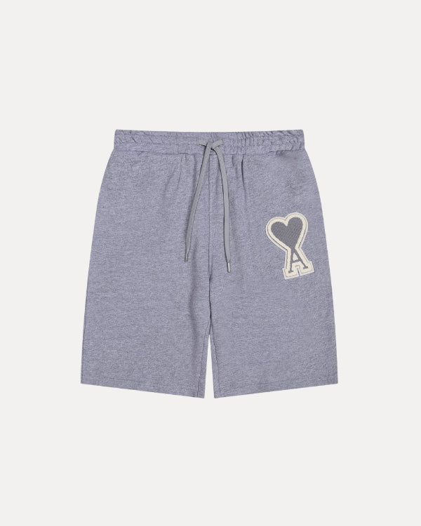 DETAIL HEART SHORTS - Grey - Grey