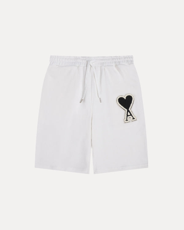 DETAIL HEART SHORTS - White Black - White Black
