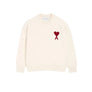 Ami Paris Heart Logo Sweater - zwart/wit