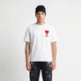 Ami Paris T-Shirt - Wit Rood