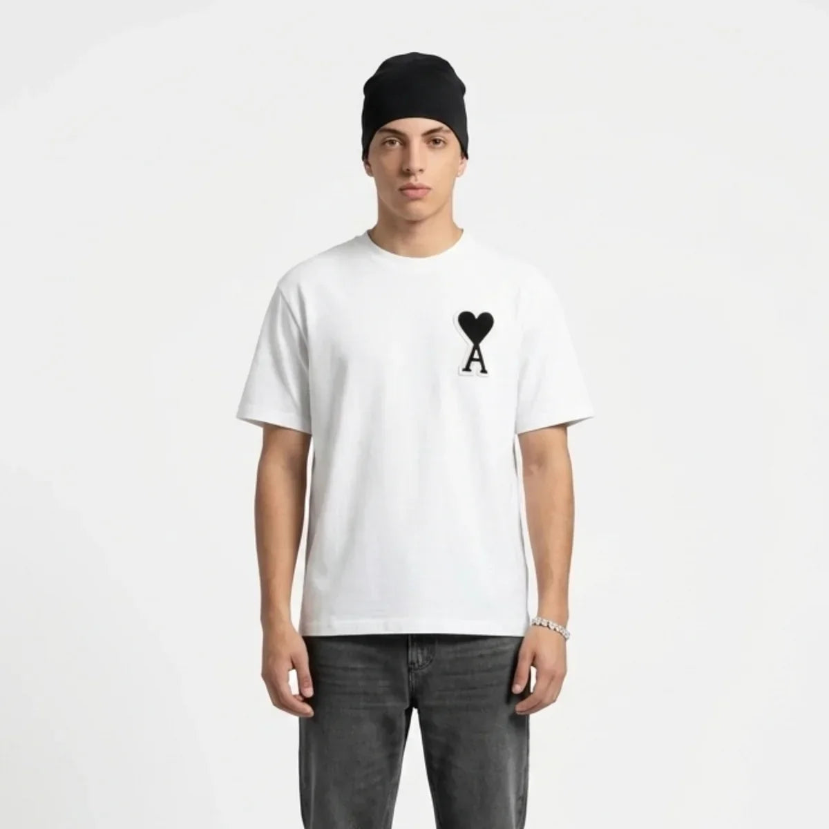 Ami Paris T-Shirt - Zwart - Zwart