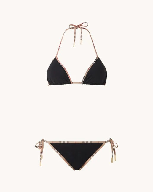 Burberry bikini - Zwart - Zwart