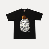 SLEEPY APE TEE - White/Green - White/Green