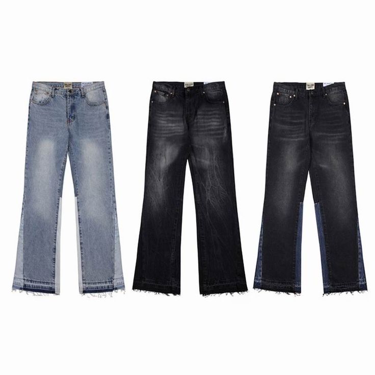 Gallery Dept. Flared Jeans - Zwart met zwarte details - Zwart met zwarte details