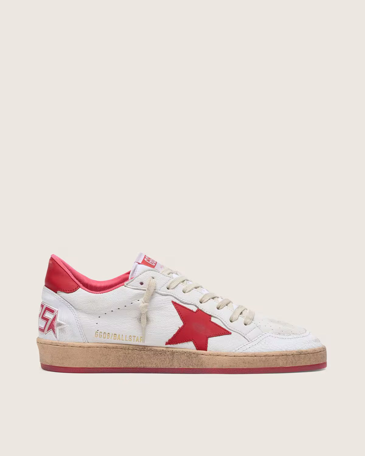Golden Goose Ball-Star Heren - Wit/Rood - Wit/Rood