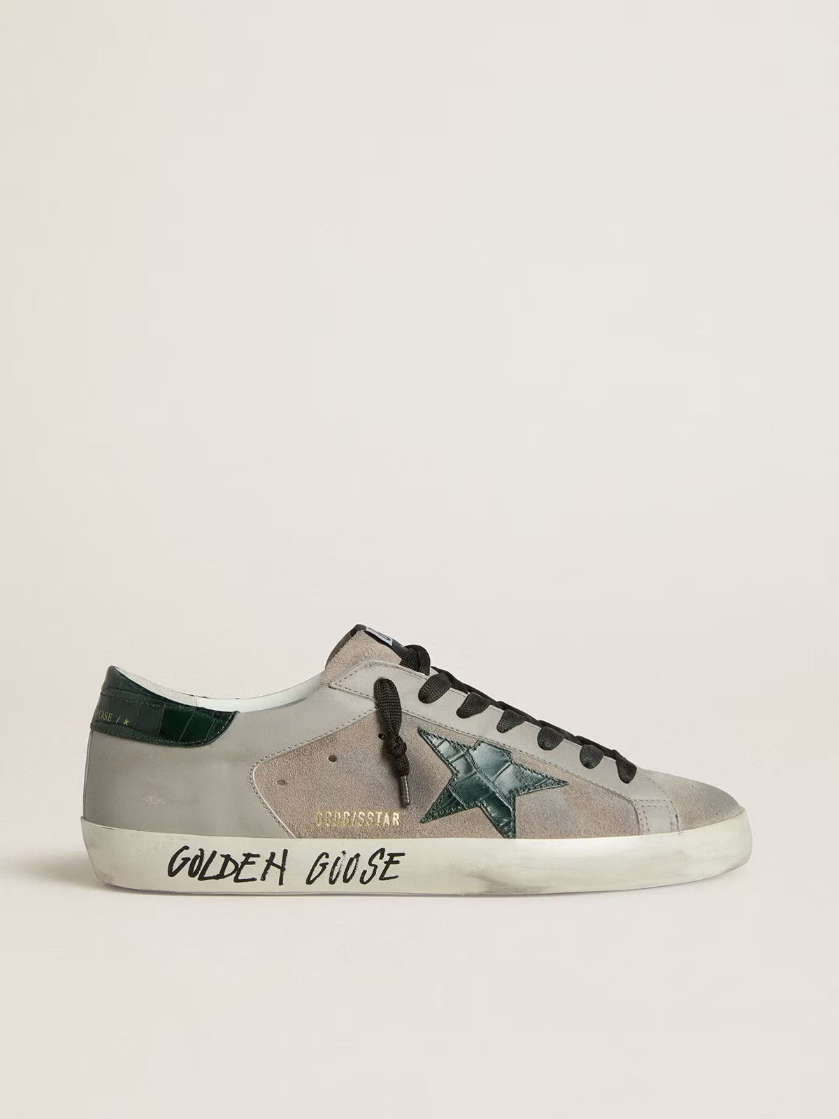 Golden Goose Super-Star Heren - Grijs/Groen - Grijs/Groen