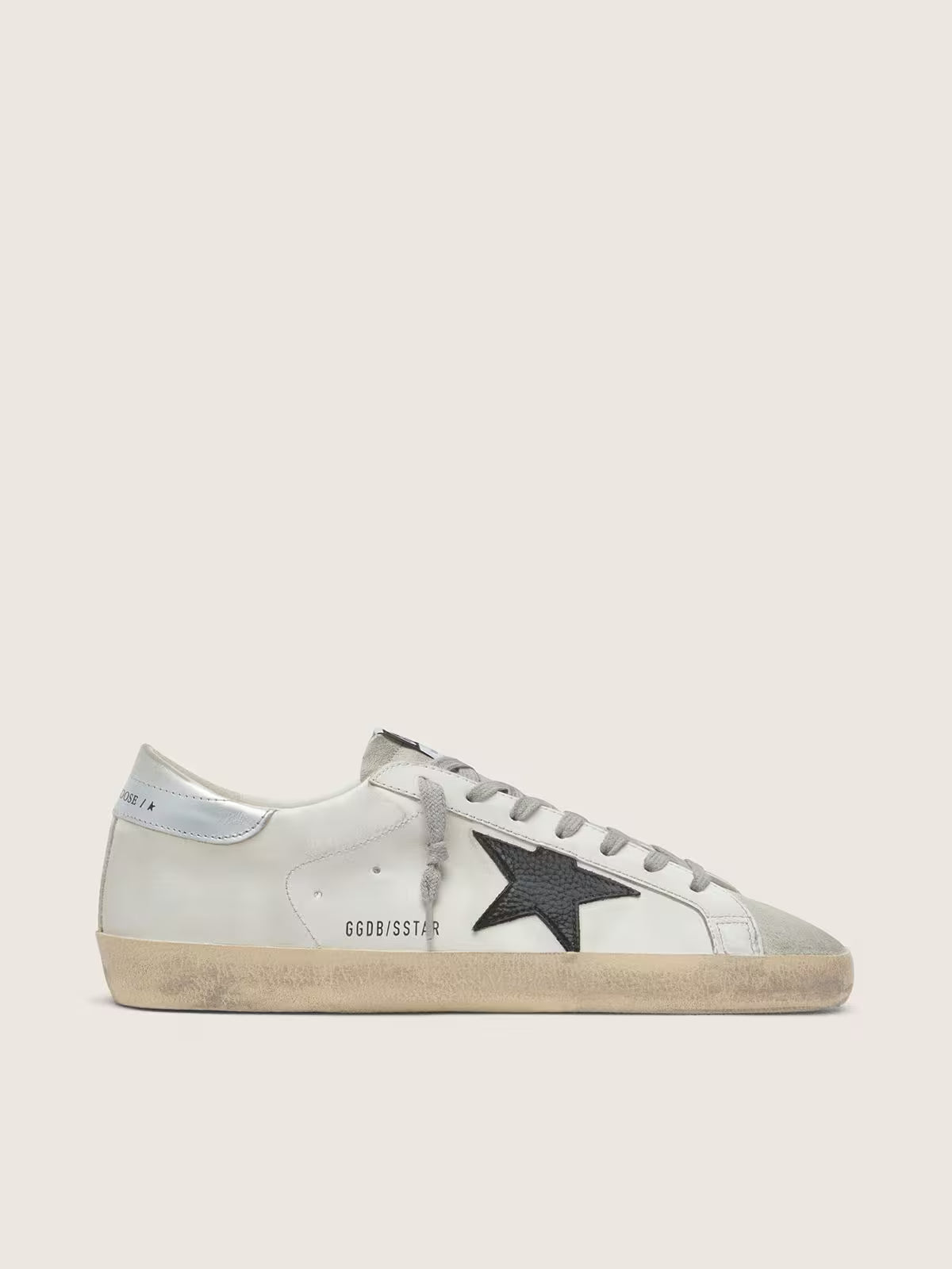 Golden Goose Super-Star Heren - Silver/Zwart - Silver/Zwart