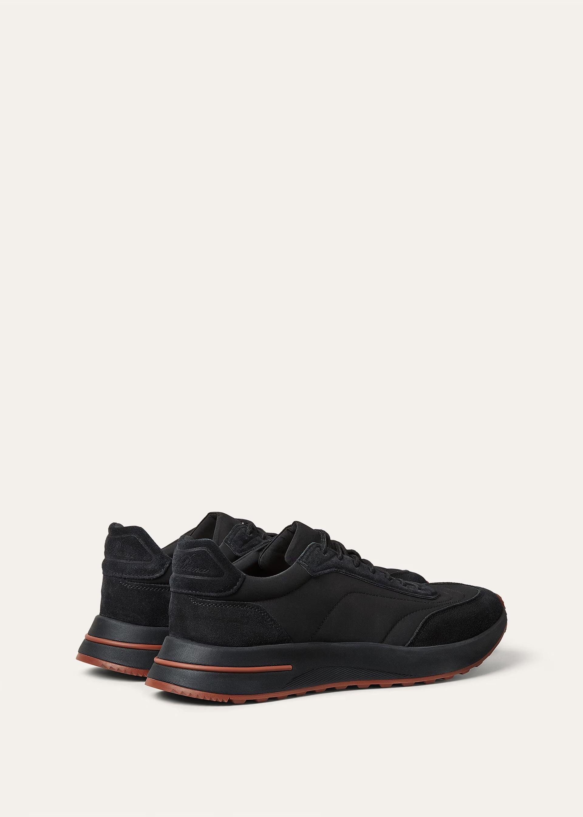 Loro Piana Week End Walk Sneaker Microfibre - Storm System - Zwart - Zwart
