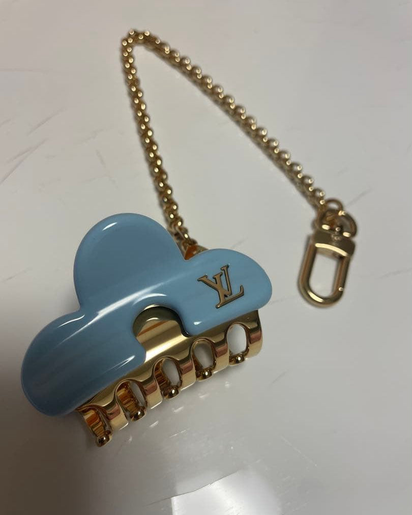 Louis Vuitton LV Hair Clip – Pink, Cream, Black & Blue - Light Blue - Light Blue