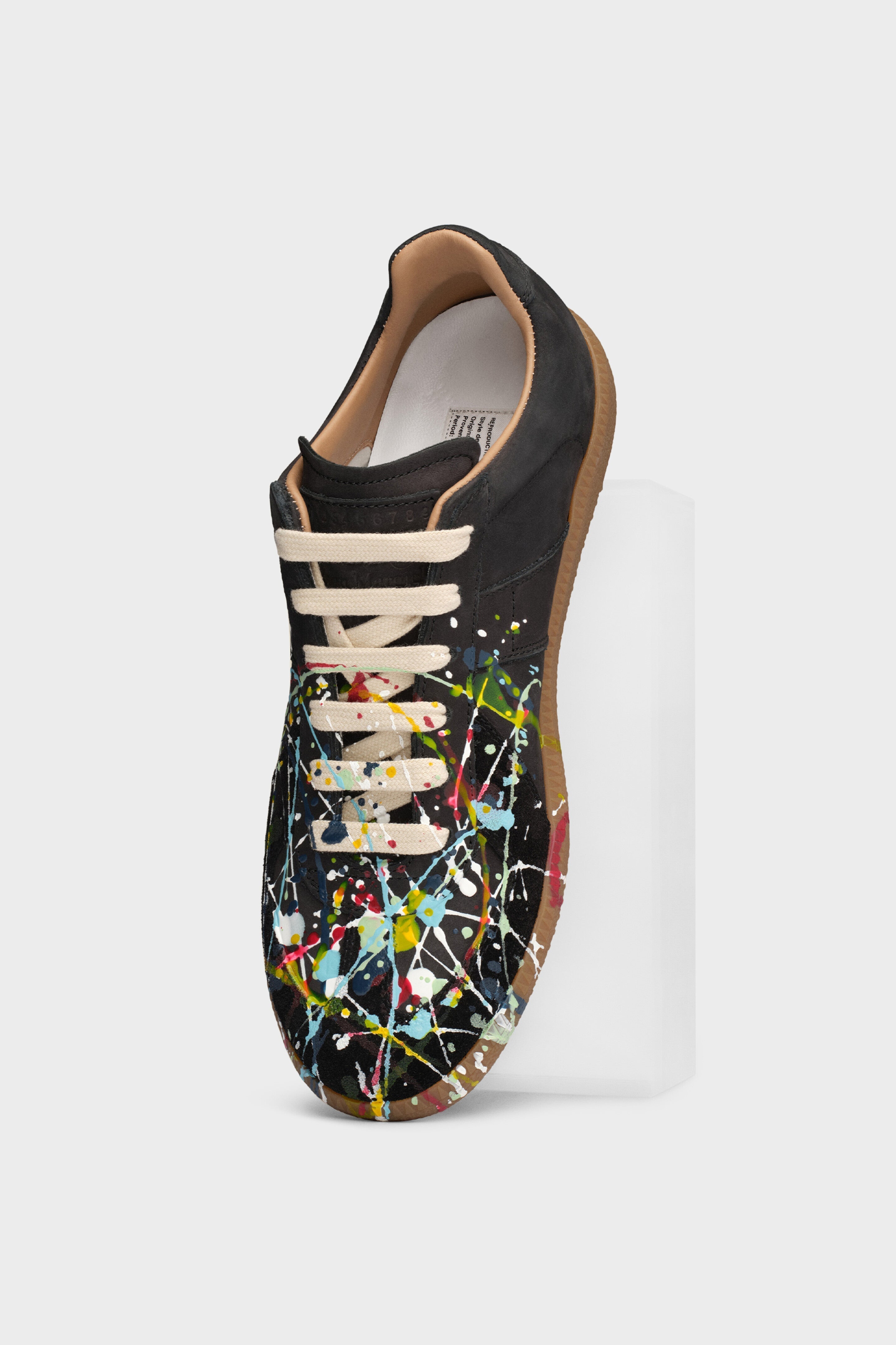 Maison Margiela Verf Replica Sneakers - Zwart - Zwart