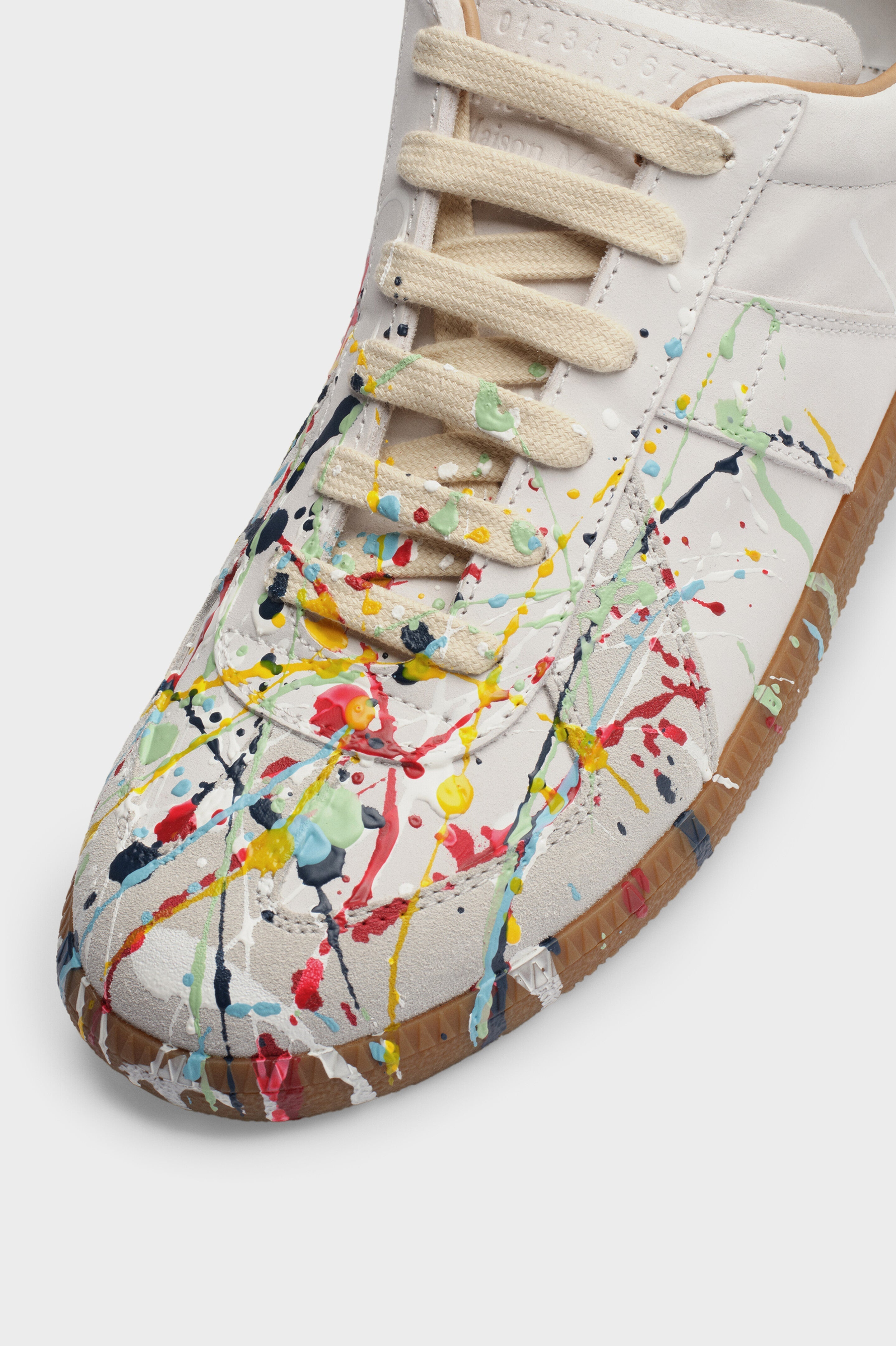 Maison Margiela Verf Replica Sneakers - Zwart - Zwart