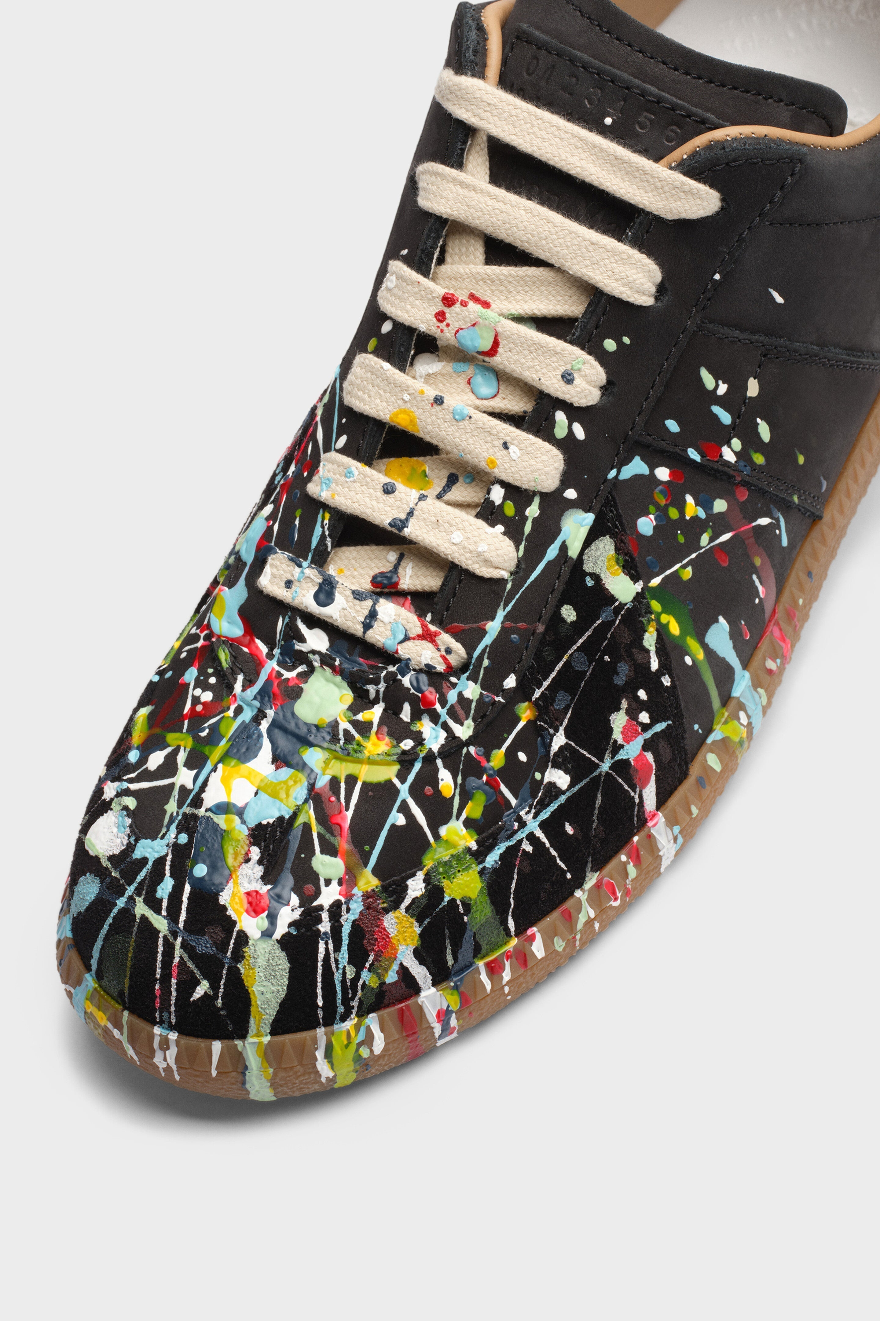 Maison Margiela Verf Replica Sneakers - Zwart - Zwart
