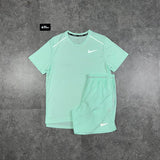 Nike Zomer Set (T-Shirt & Shorts) - Licht Groen - Licht Groen