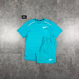 Nike Zomer Set (T-Shirt & Shorts) - Lichtblauw - Lichtblauw